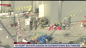 Baltimore explosion injures at least 10