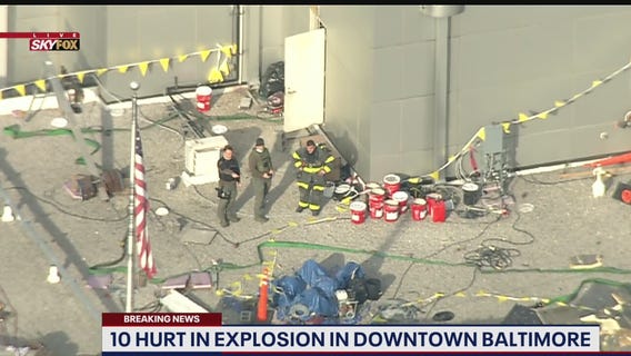 Baltimore explosion injures at least 10