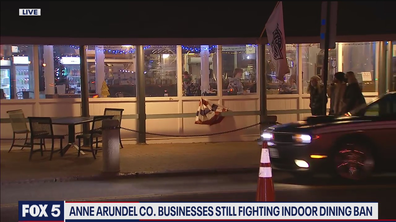 Anne Arundel County restaurants challenging indoor dining ban