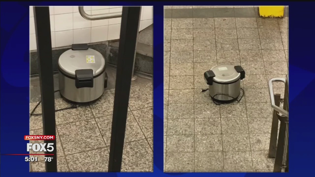 NYPD searching for person of interest after pressure cooker scare