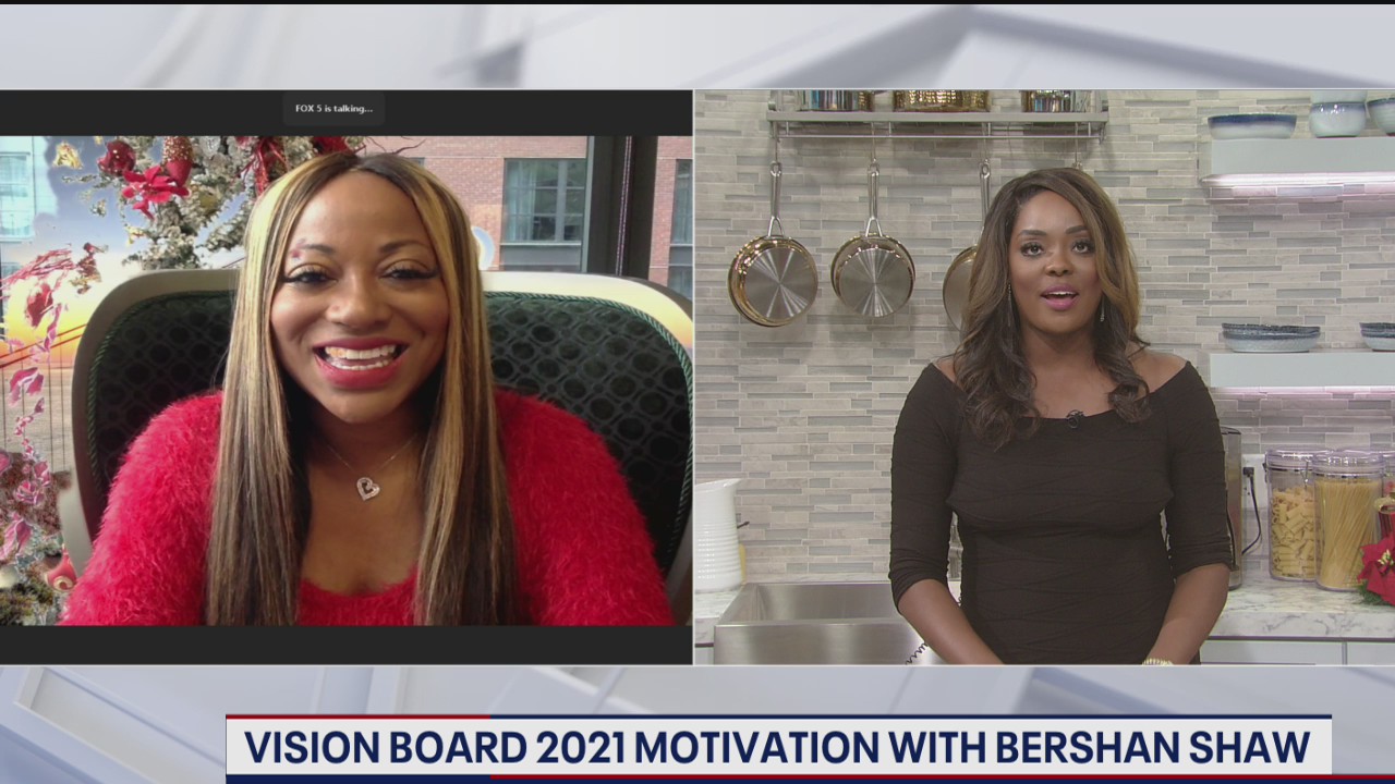 Vision board for motivation in 2021