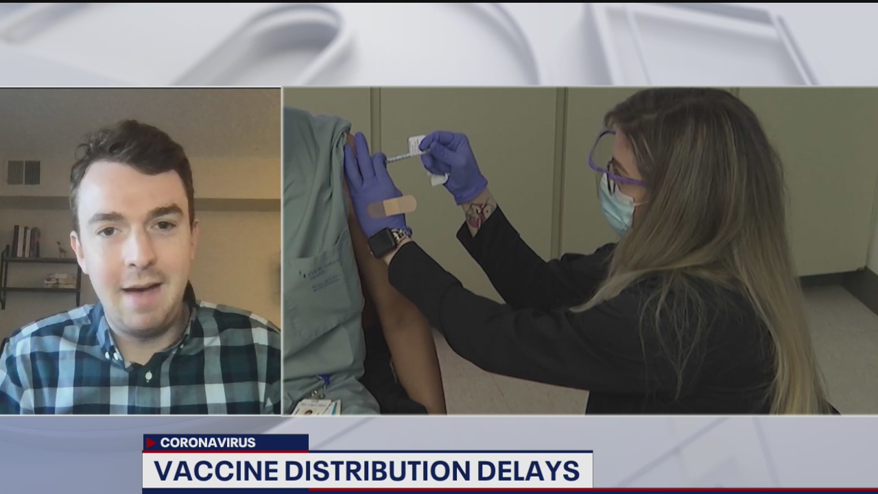Why are parts of the U.S. seeing a delay in COVID-19 vaccine distribution?
