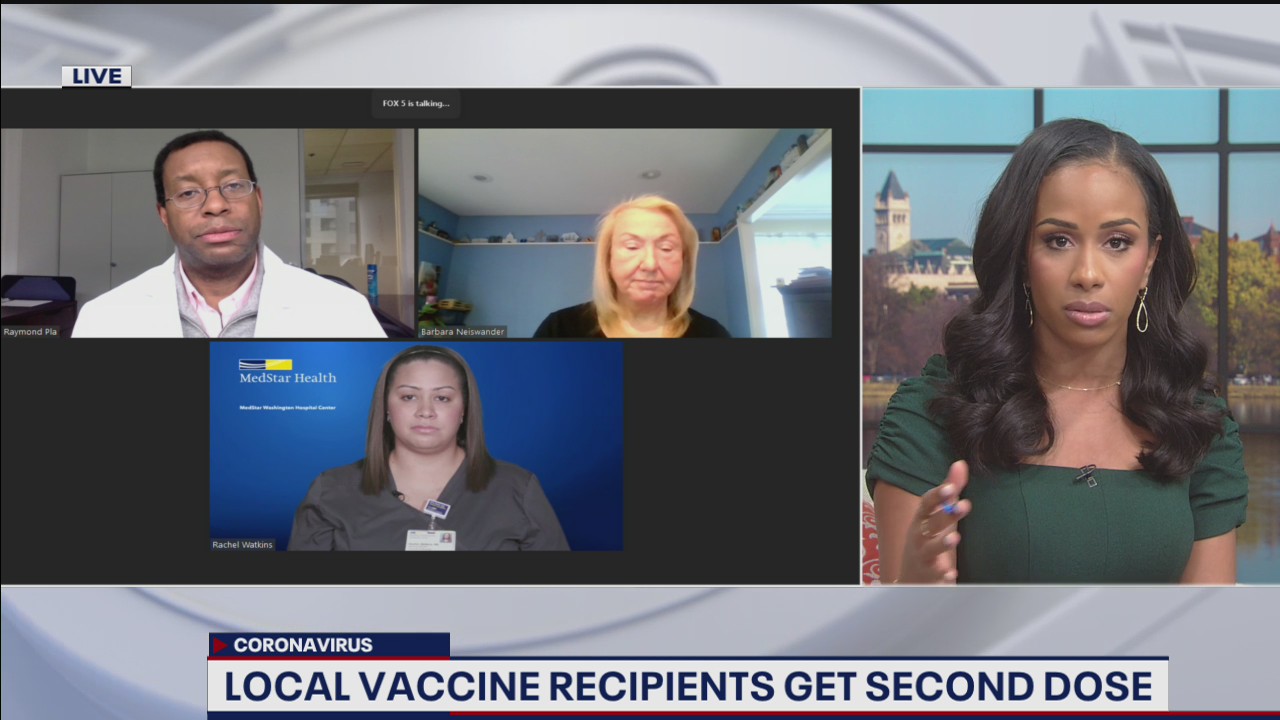 Frontline healthcare workers get second dose of COVID-19 vaccine