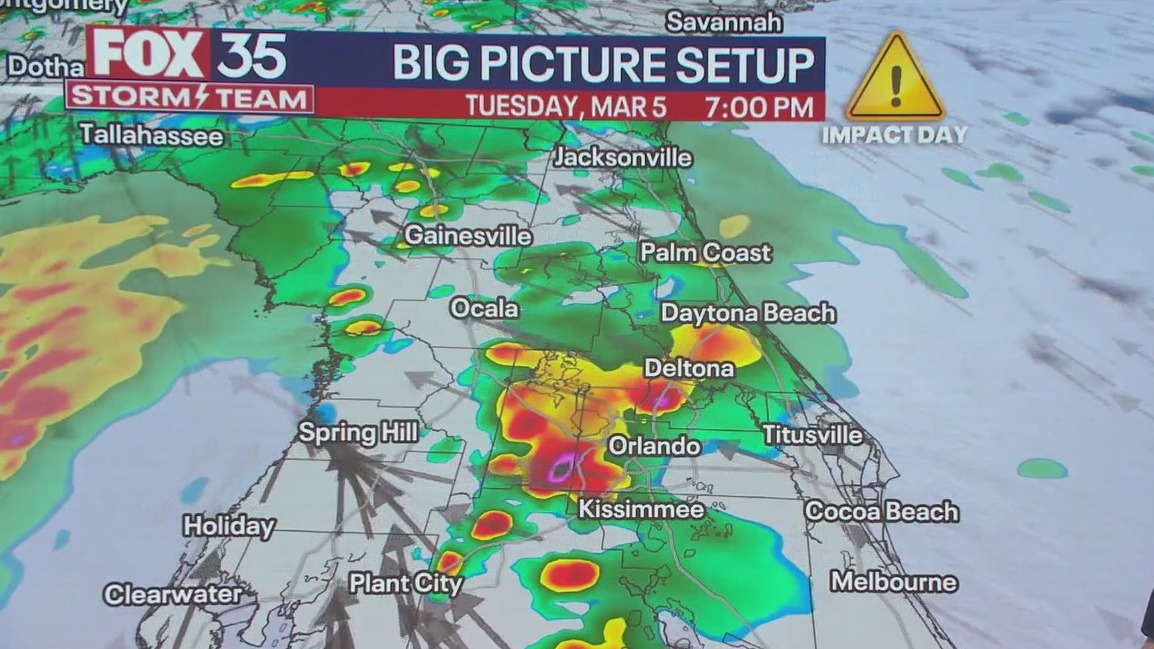 FOX 35 Weather Impact Day: Tuesday, March 4, 2024