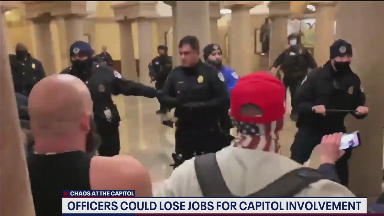 Officers could lose jobs for Capitol riot involvement