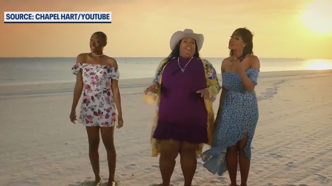 Chapel Hart performing at centennial celebration