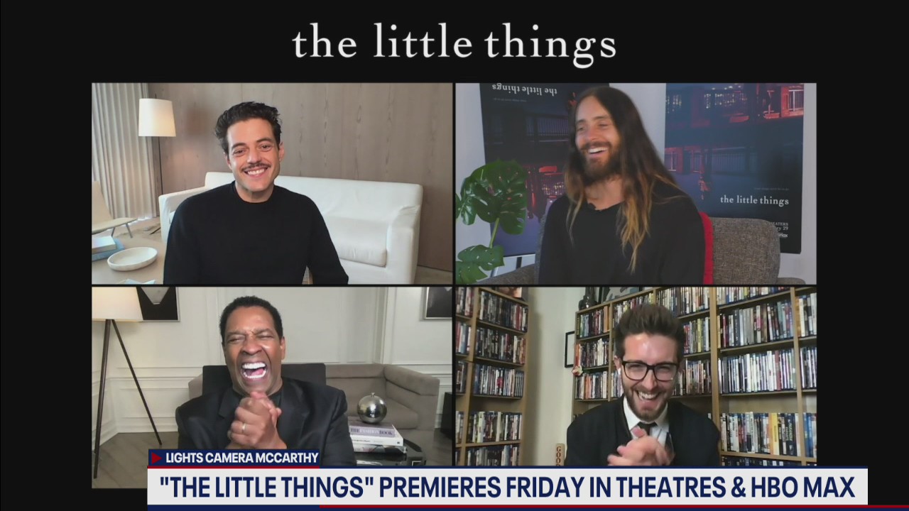 "The Little Things" stars Denzel Washington, Rami Malek and Jared Leto talk new film
