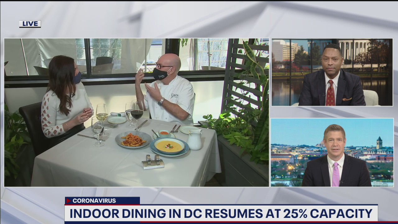 DC indoor dining resumes at 25% capacity