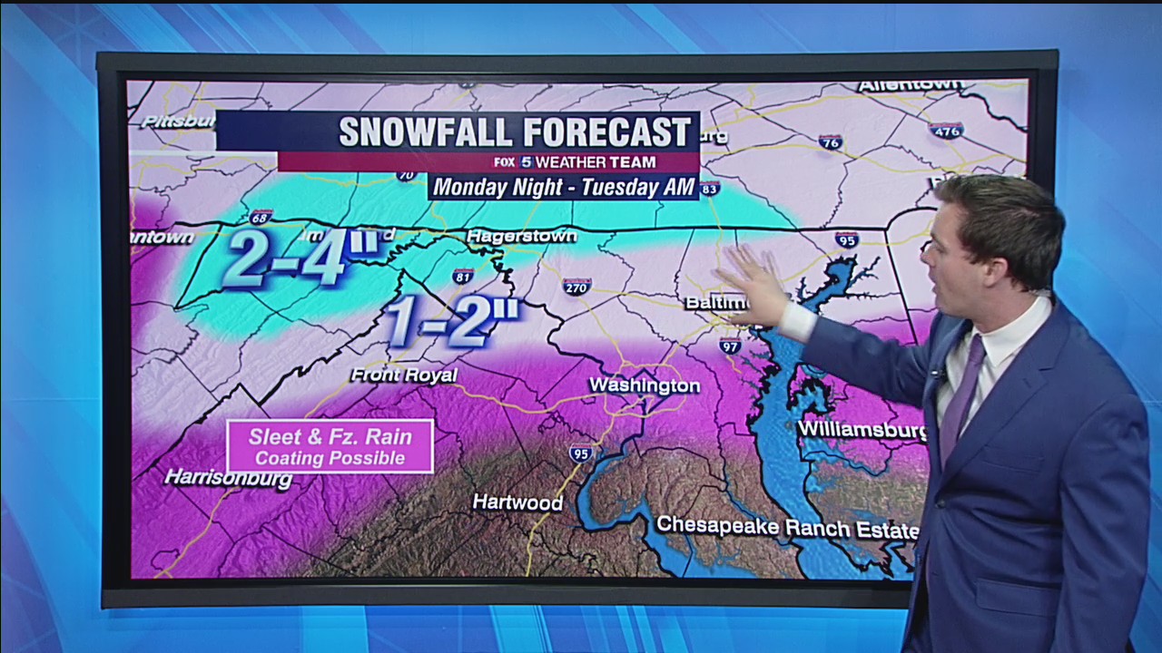 FOX 5 Weather forecast for Monday, January 25 | FOX 5 DC
