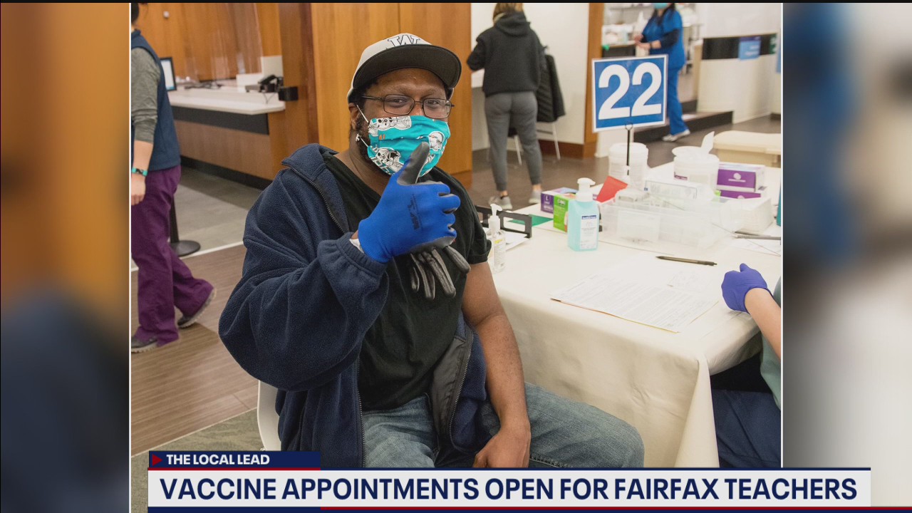 Vaccine appointments for Fairfax teachers
