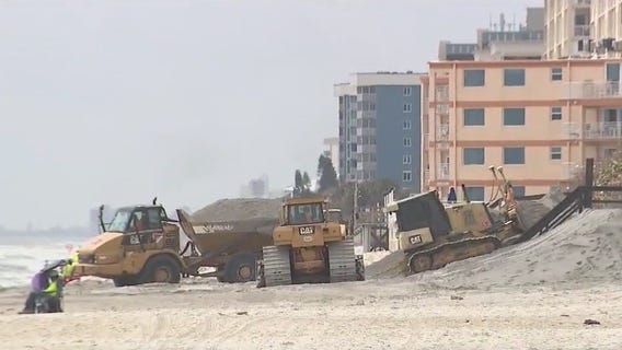 Strong winds helping to rebuild sand dunes
