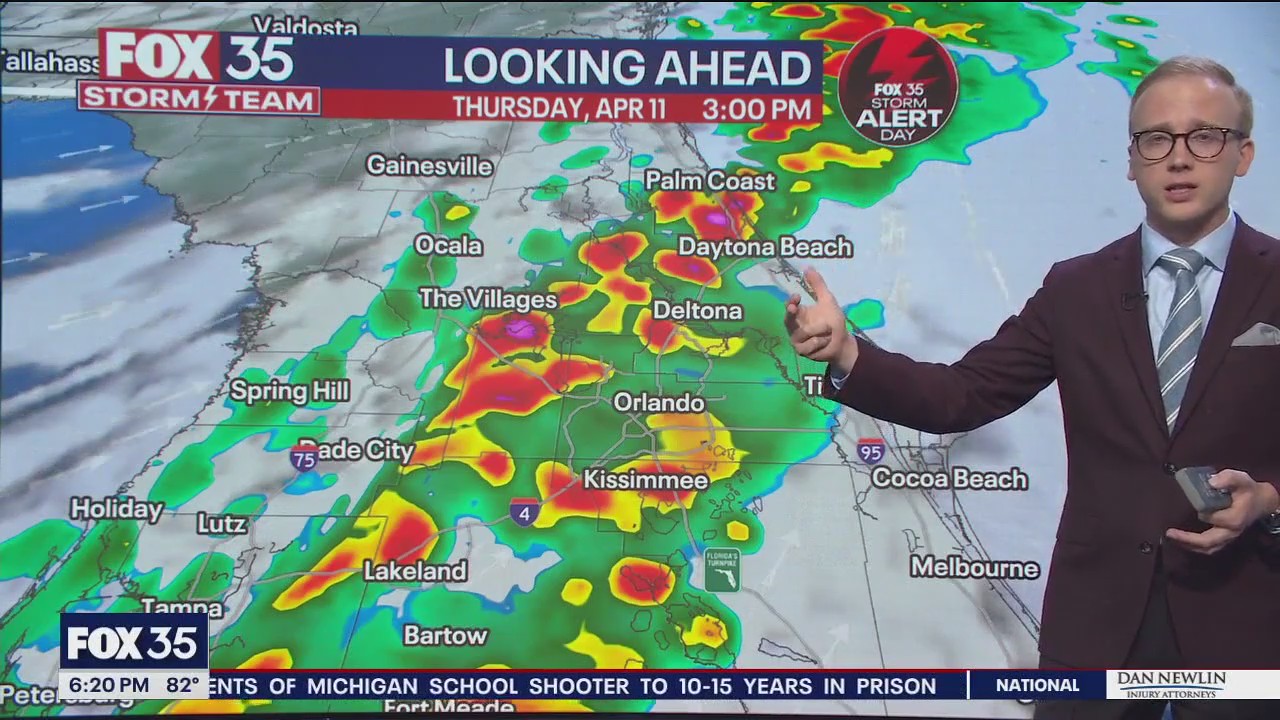 Orlando Weather Forecast 6PM update: Stormy Thursday ahead