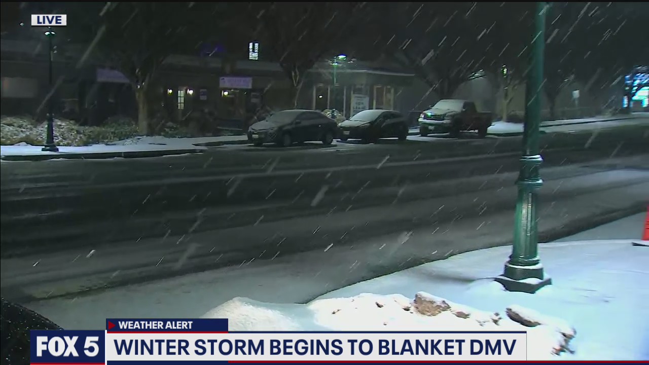 Winter storm begins to blanket DMV | FOX 5 DC