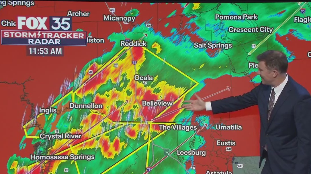 Central Florida Weather 12PM Update: Tracking severe storms