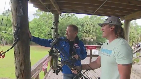 FOX 35's David Martin visits Gobblers Lodge a 3D archery facility