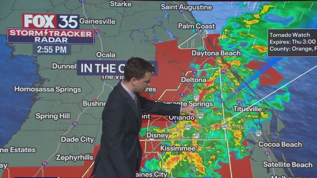 Orlando weather update: 3PM : Tracking severe storms