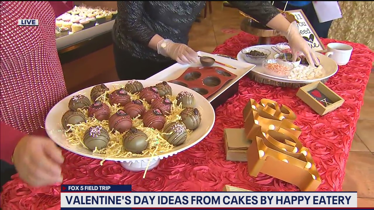 Manassas bakery show off hot cocoa bombs for Valentine's Day