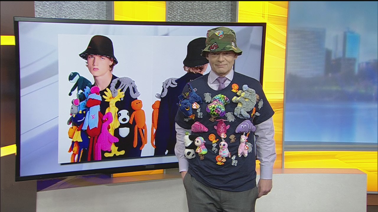 Tucker Barnes wears his own version of designer puppet sweater