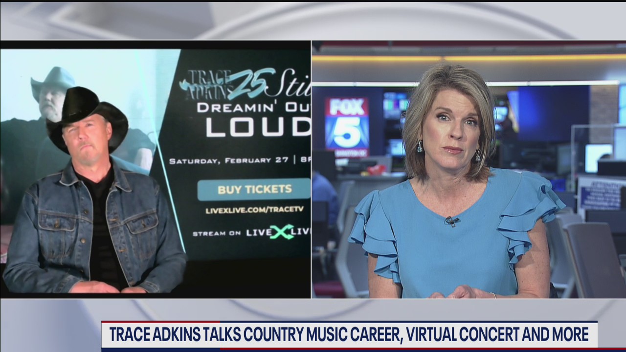 Trace Adkins talks country music career, virtual concert and more