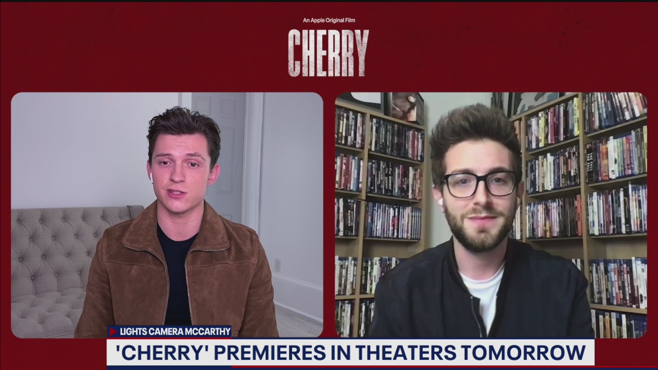 Tom Holland talks new film "Cherry" premiering Friday