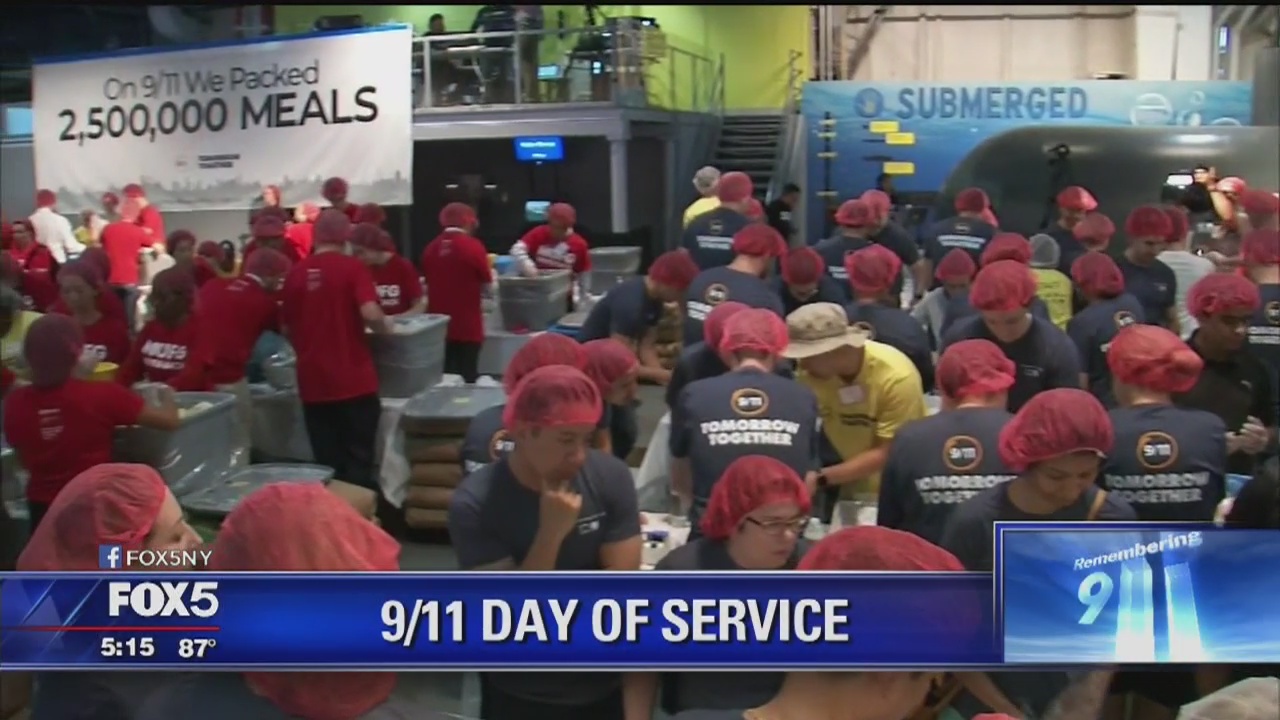 Thousands help turn tragedy into tribute on 9/11 Day