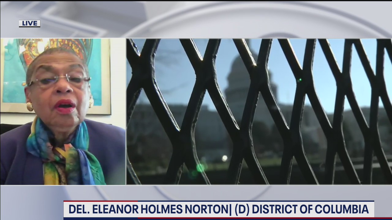 D.C. Del. Eleanor Holmes Norton talks COVID-19 pandemic, Capitol fencing