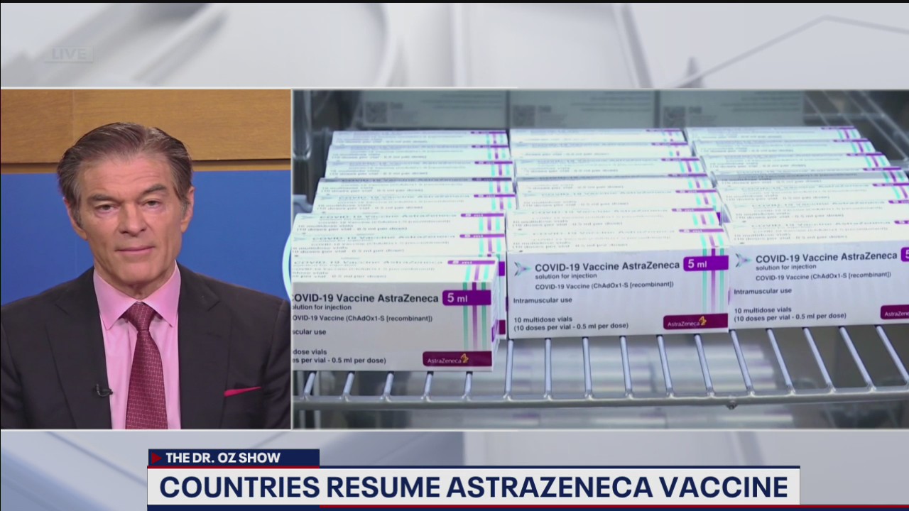 Dr. Oz talks AstraZeneca vaccine, hosting Jeopardy