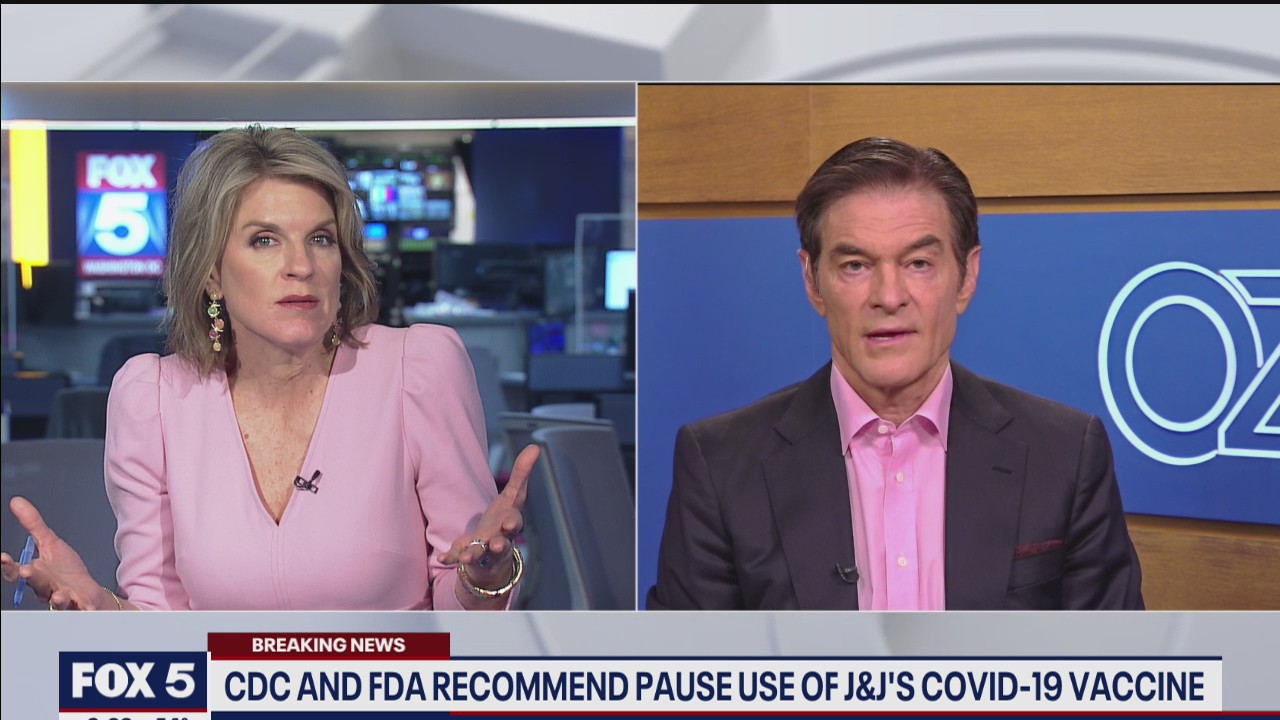 Dr. Oz talks recommended pause of Johnson & Johnson COVID-19 vaccine