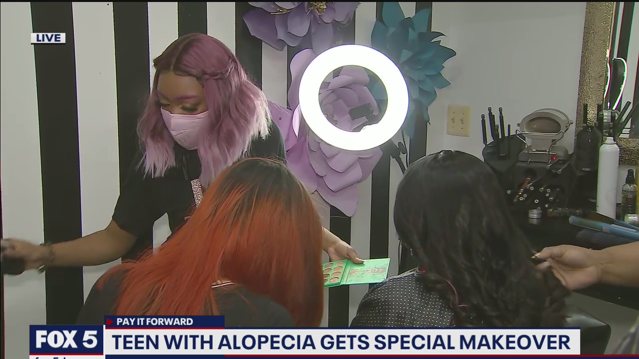 PAY IT FORWARD: Teen with alopecia gets special makeover