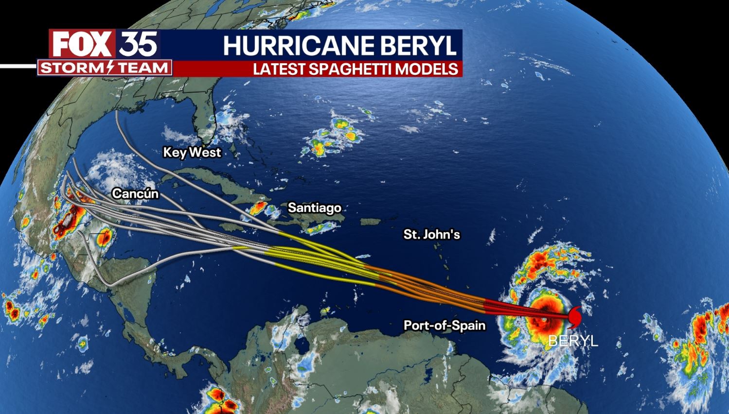Tracking the Tropics: Beryl reaches major status Sunday morning as a Category 3 storm
