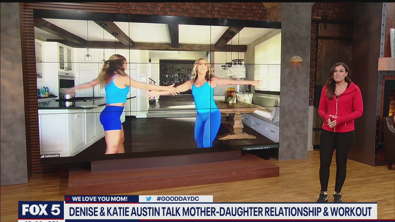 Denise and Katie Austin give workout tips and talk mother-daughter relationship