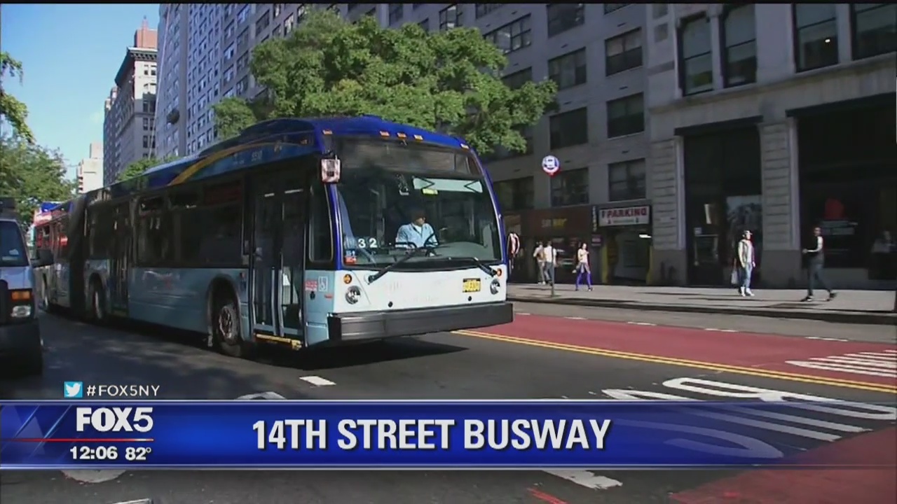 Stretch of 14th Street for buses only