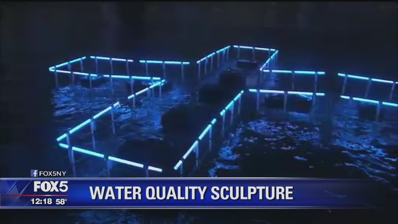 Art installation used to test East River water