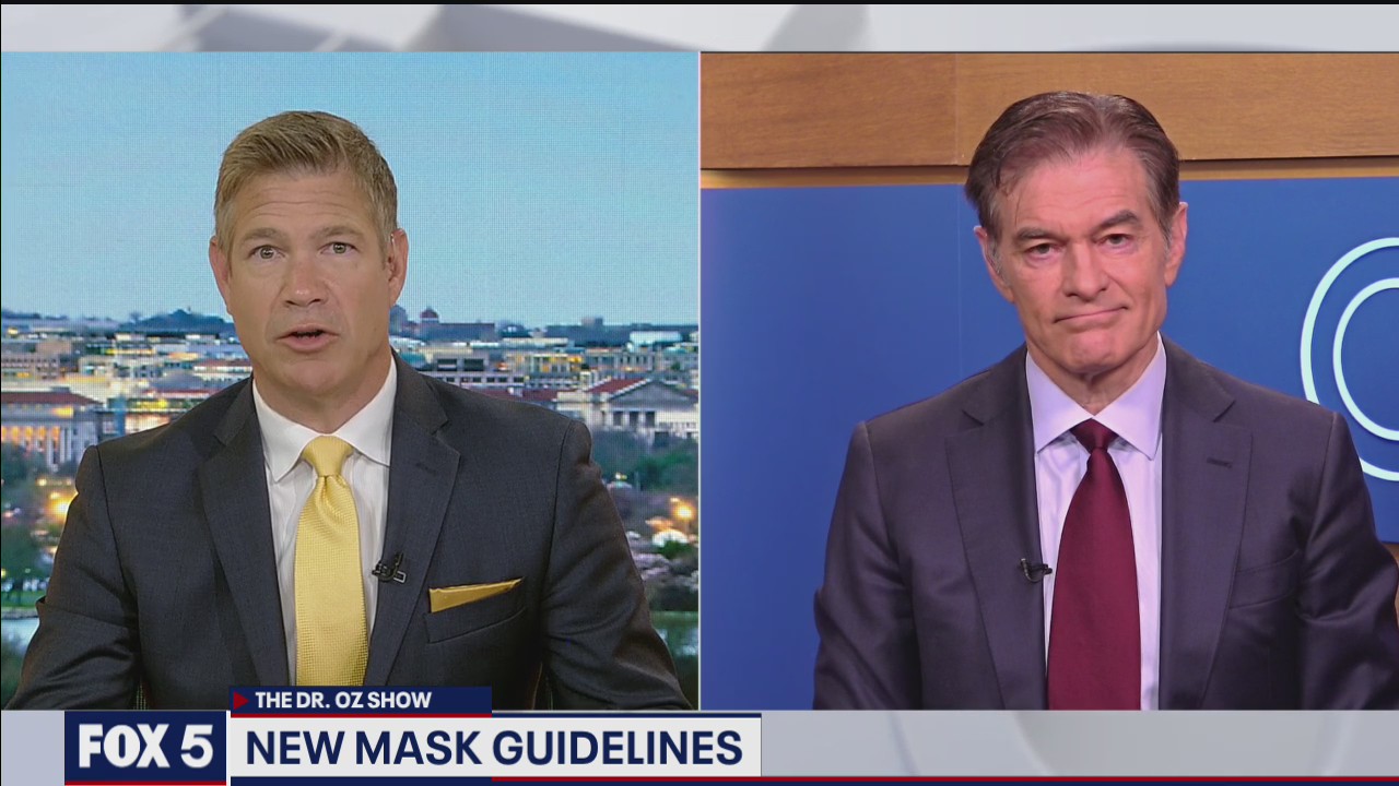 Dr. Oz shares thoughts on new CDC mask guidelines