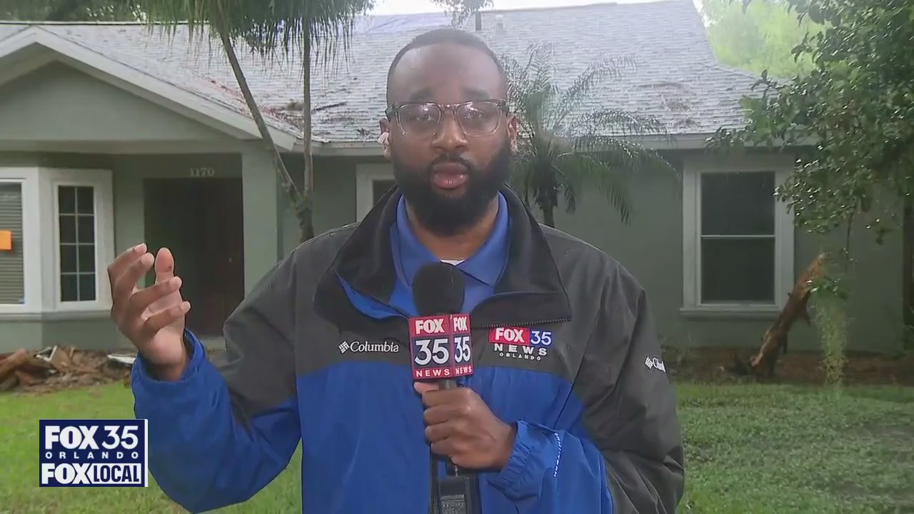 Seminole County home damaged after tree fell during storm | FOX 35 Orlando