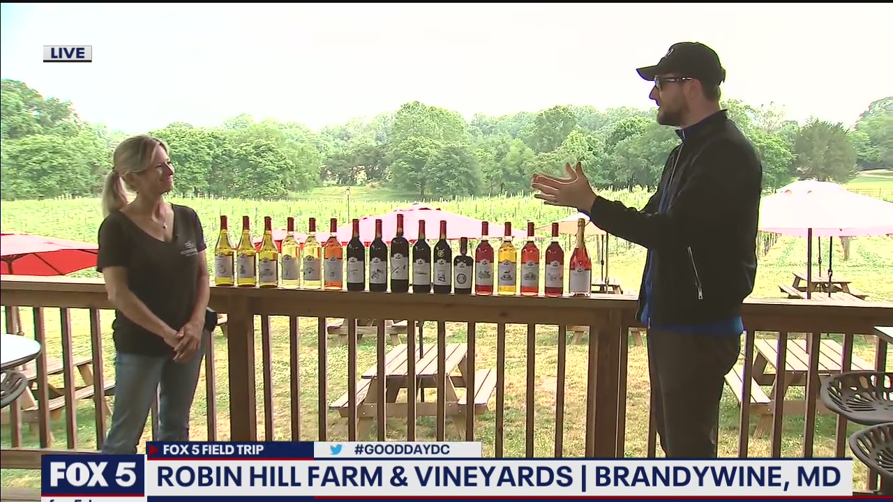 FOX 5 FIELD TRIP: Robin Hill Farm and Vineyards in Brandywine