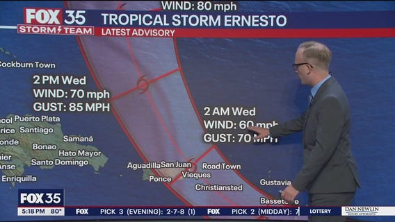 Tropical Storm Ernesto forms; Caribbean islands on alert