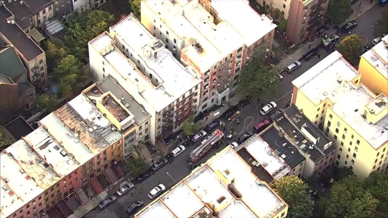 SkyFOX over Harlem shooting and fire