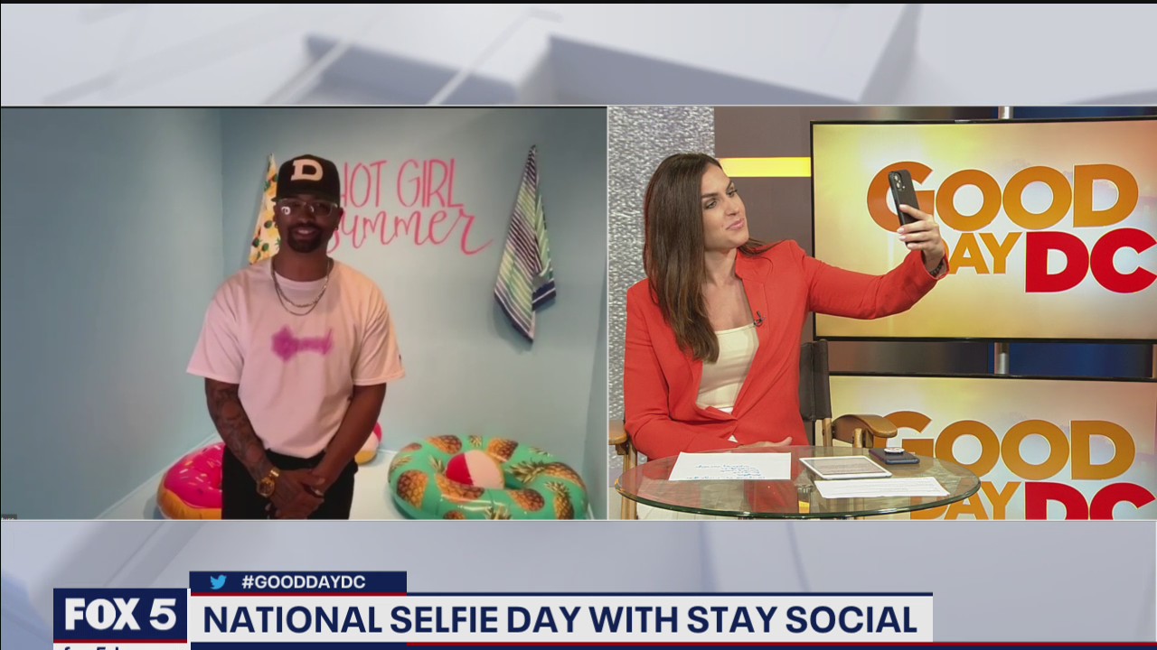 National Selfie Day with Stay Social's selfie studio