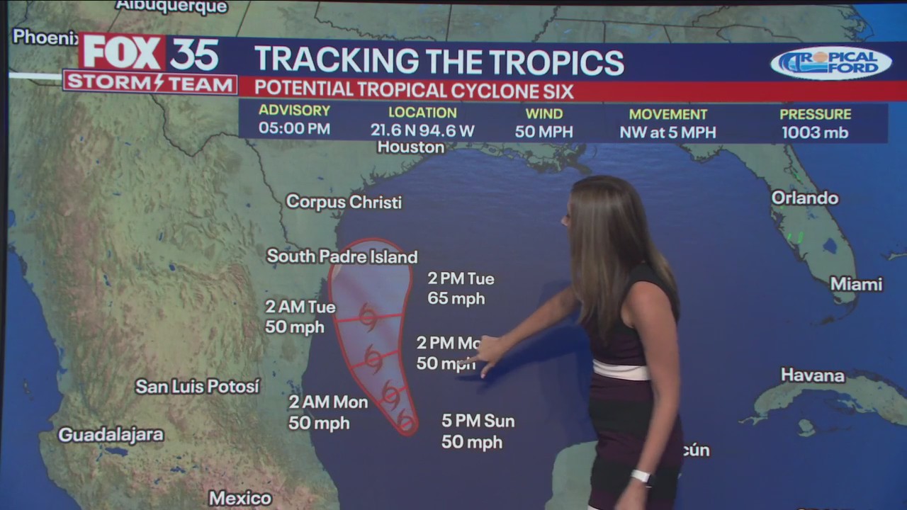 Potential Tropical Cyclone Six forms in Gulf | FOX 35 Orlando