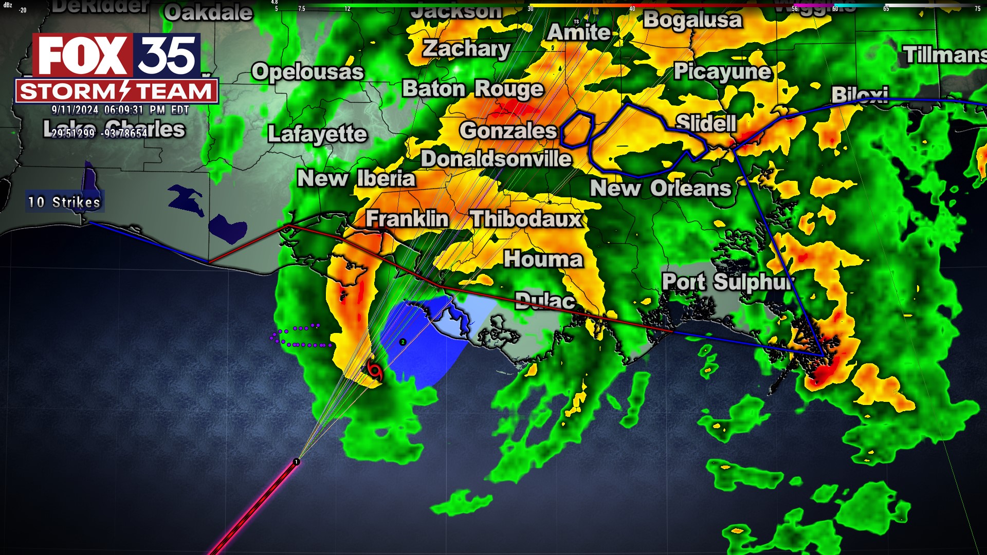 Hurricane Francine makes landfall in Louisiana