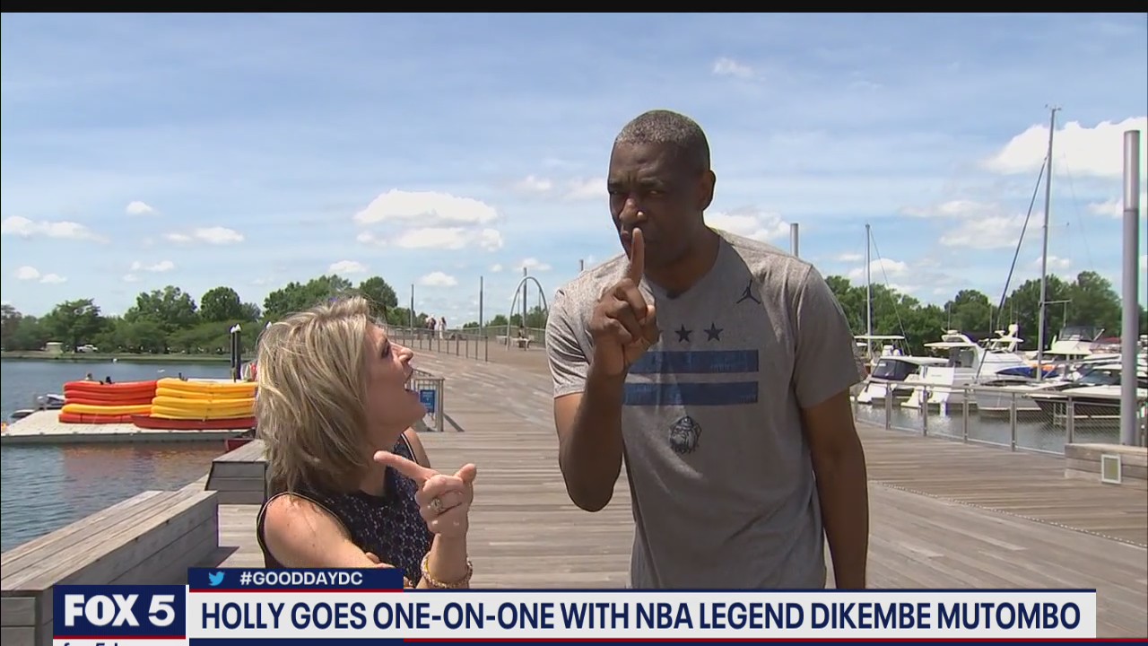 Dikembe Mutombo talks celebrating 55th birthday in DC