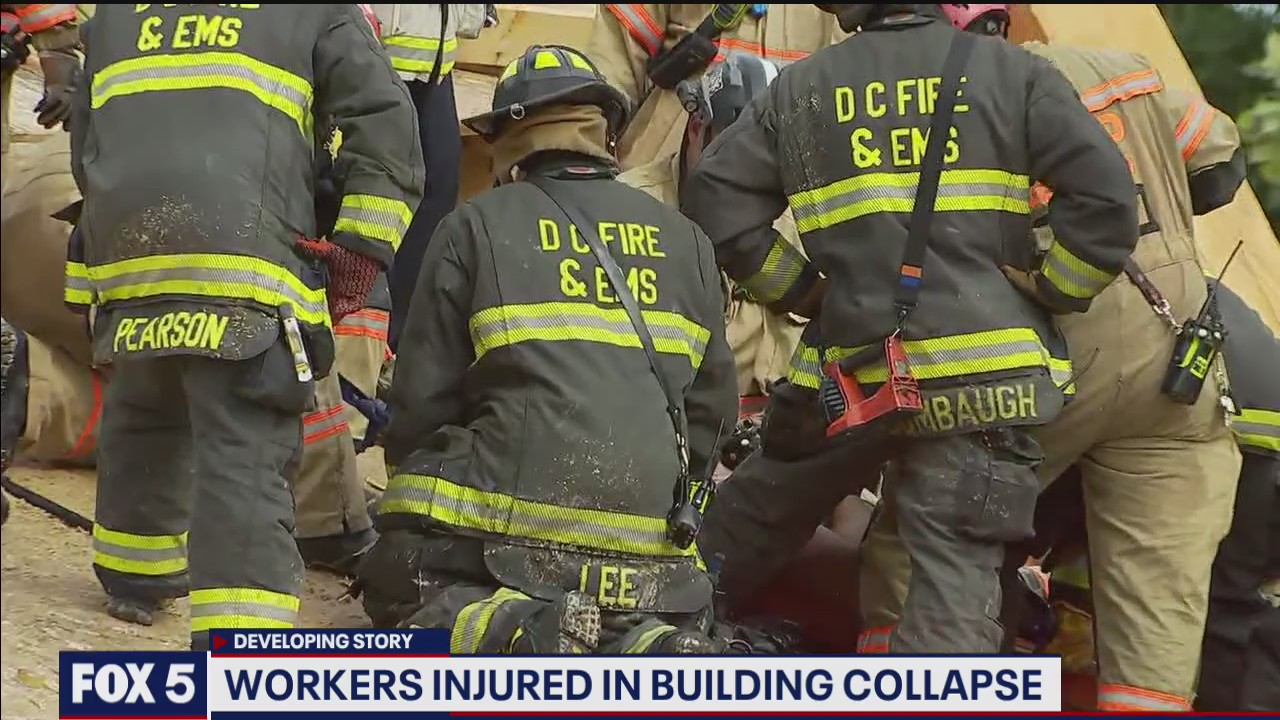 Workers rescued from building collapse in Northwest DC | FOX 5 DC