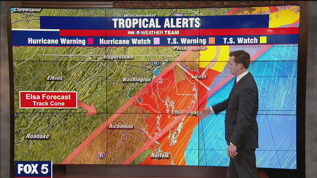 Remnants of Tropical Storm Elsa to bring severe thunderstorms, heavy ...