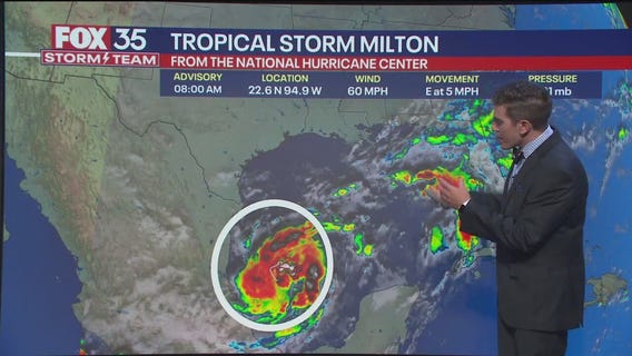 Tropical Storm Milton 8AM forecast update