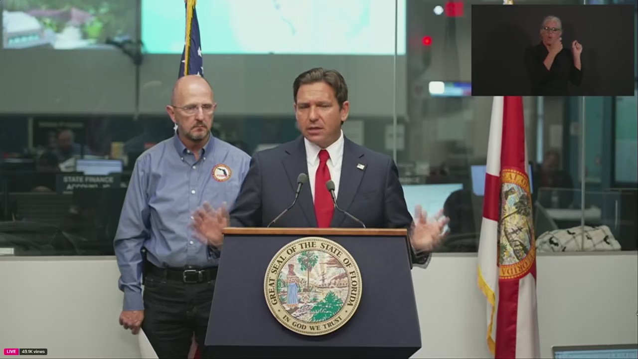 DeSantis update on Tropical Storm Milton | Full presser