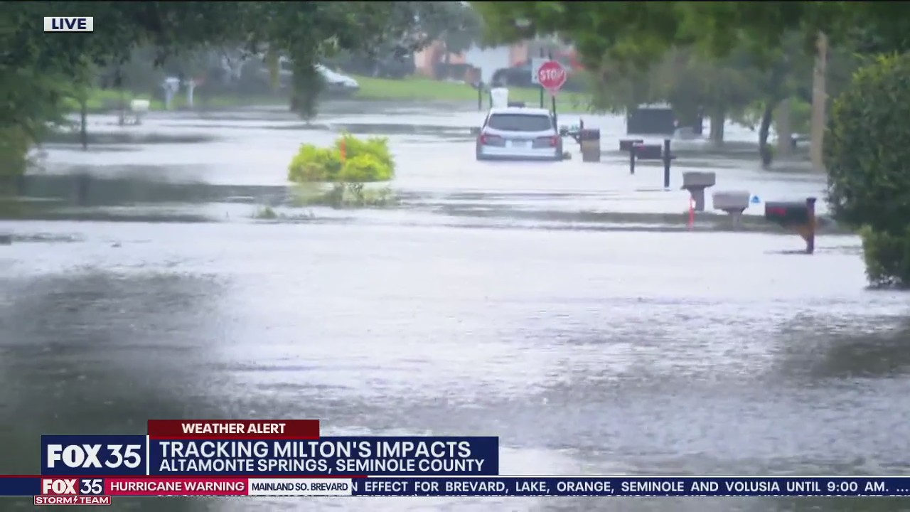 Altamonte neighborhood cut off by Milton floodwaters