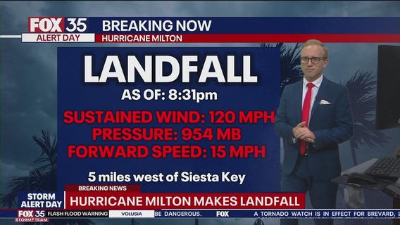 Hurricane Milton makes Fla. landfall as Cat 3 hurricane
