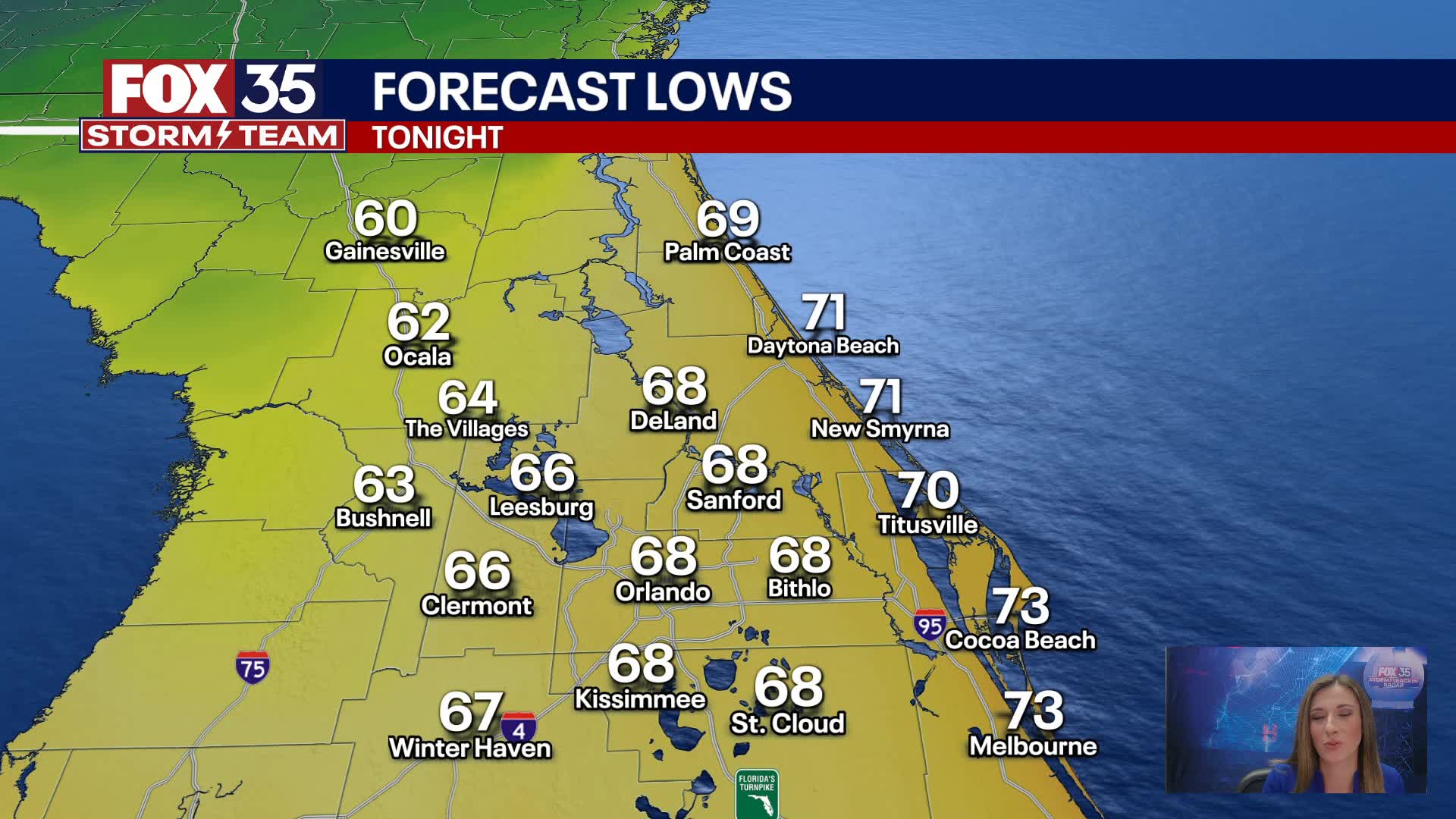 Orlando Evening Weather Forecast: Oct. 19, 2024
