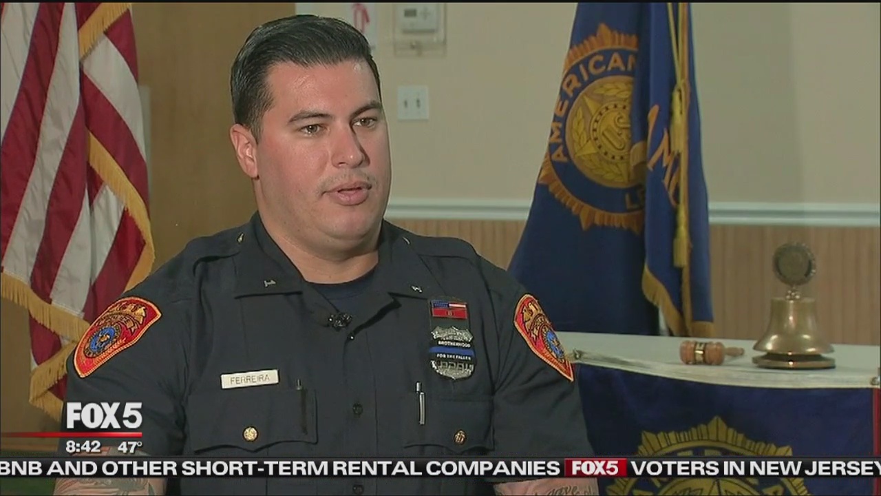 Suffolk County police officer serving his community after being injured serving his country